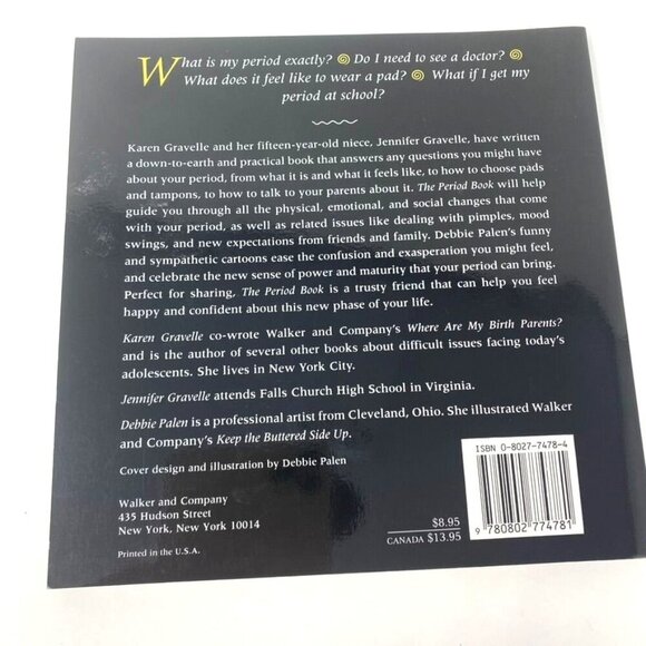 The Period Book By Karen Gravelle Girls Nonfiction Paperback - Picture 2 of 9